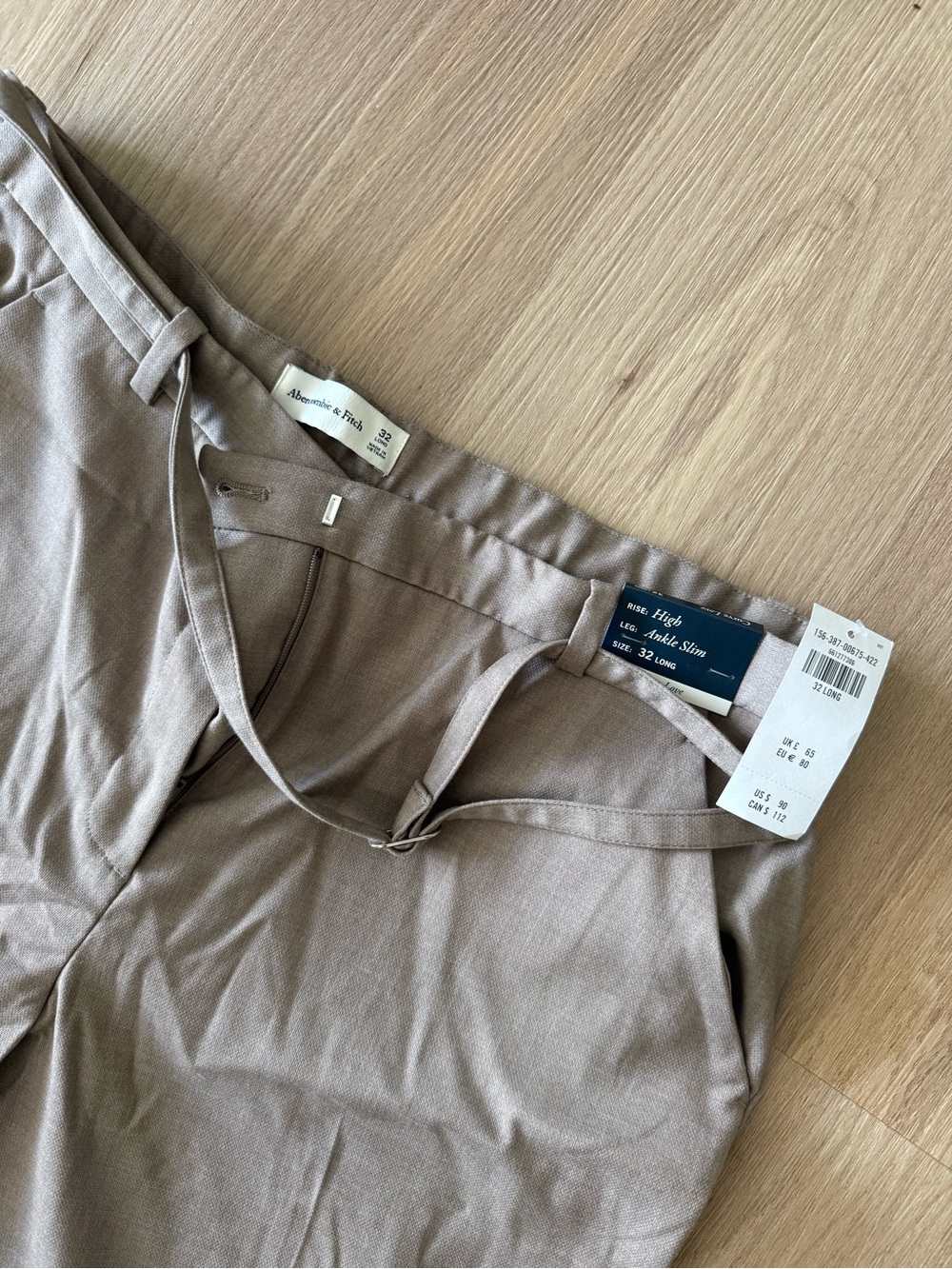 Abercrombie & Fitch Women’s High Waist Ankle Slim Trouser w/ Belt